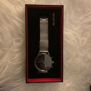 Men’s Silver Stainless Steel Movement Watch